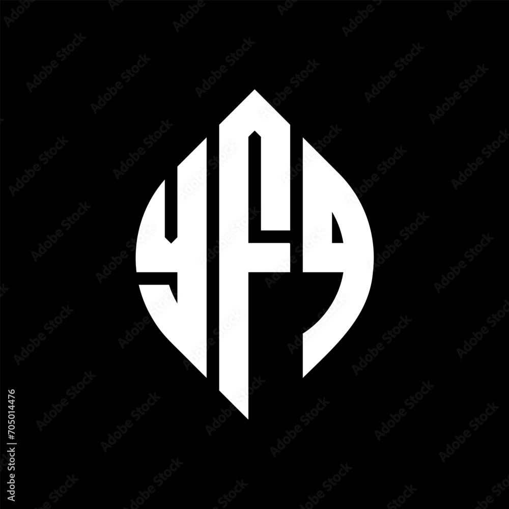 YFQ circle letter logo design with circle and ellipse shape. YFQ ellipse letters with typographic style. The three initials form a circle logo. YFQ circle emblem abstract monogram letter mark vector. YFQ circle letter logo design with circle and ellipse shape. YFQ ellipse letters with typographic style. The three initials form a circle logo. YFQ circle emblem abstract monogram letter mark vector.