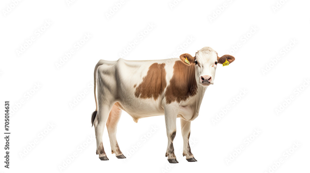 Cow isolated on a transparent background