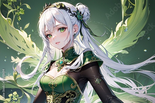 Beautiful anime girl illustration