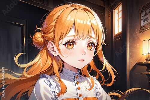 Beautiful anime girl illustration