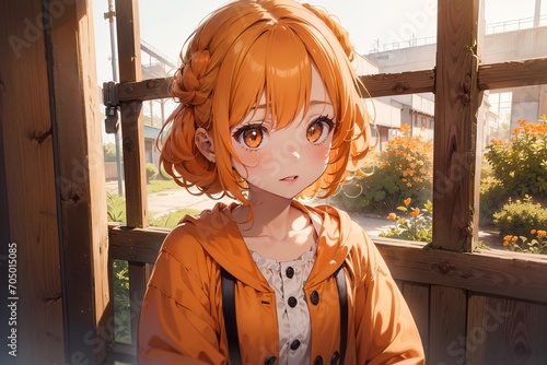 Beautiful anime girl illustration