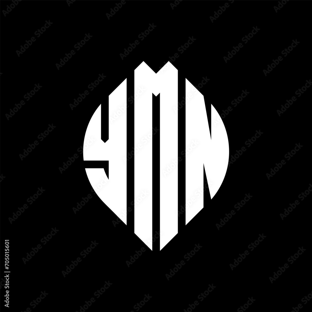 YMN circle letter logo design with circle and ellipse shape. YMN ellipse letters with typographic style. The three initials form a circle logo. YMN circle emblem abstract monogram letter mark vector. YMN circle letter logo design with circle and ellipse shape. YMN ellipse letters with typographic style. The three initials form a circle logo. YMN circle emblem abstract monogram letter mark vector.