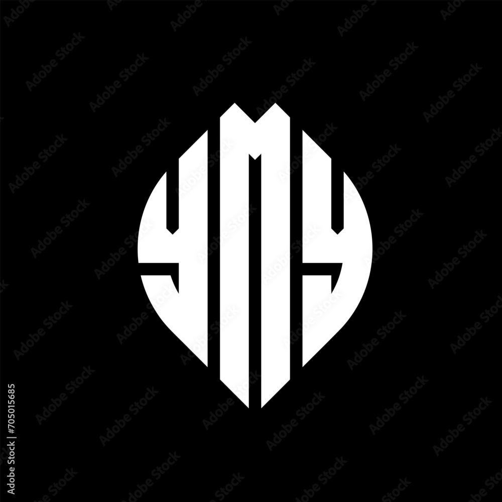 YMY circle letter logo design with circle and ellipse shape. YMY ellipse letters with typographic style. The three initials form a circle logo. YMY circle emblem abstract monogram letter mark vector. YMY circle letter logo design with circle and ellipse shape. YMY ellipse letters with typographic style. The three initials form a circle logo. YMY circle emblem abstract monogram letter mark vector.