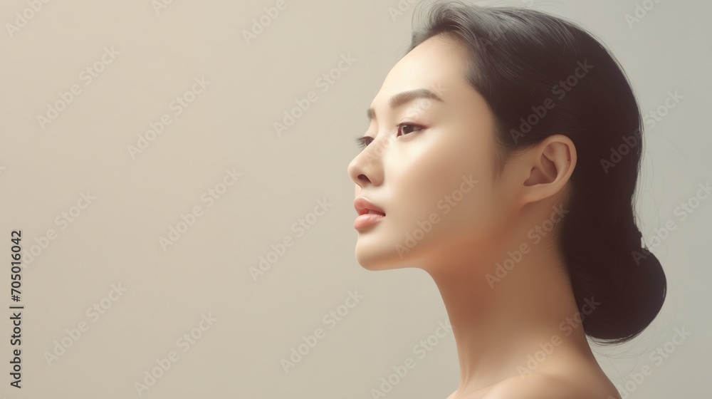 肌のきれいなアジア人モデル