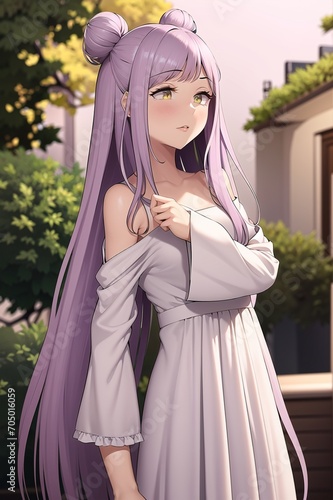 Beautiful anime girl illustration