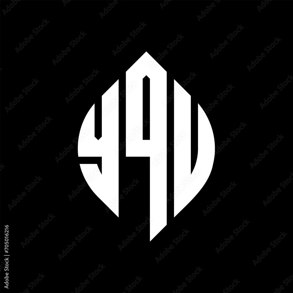 YQU circle letter logo design with circle and ellipse shape. YQU ellipse letters with typographic style. The three initials form a circle logo. YQU circle emblem abstract monogram letter mark vector. YQU circle letter logo design with circle and ellipse shape. YQU ellipse letters with typographic style. The three initials form a circle logo. YQU circle emblem abstract monogram letter mark vector.