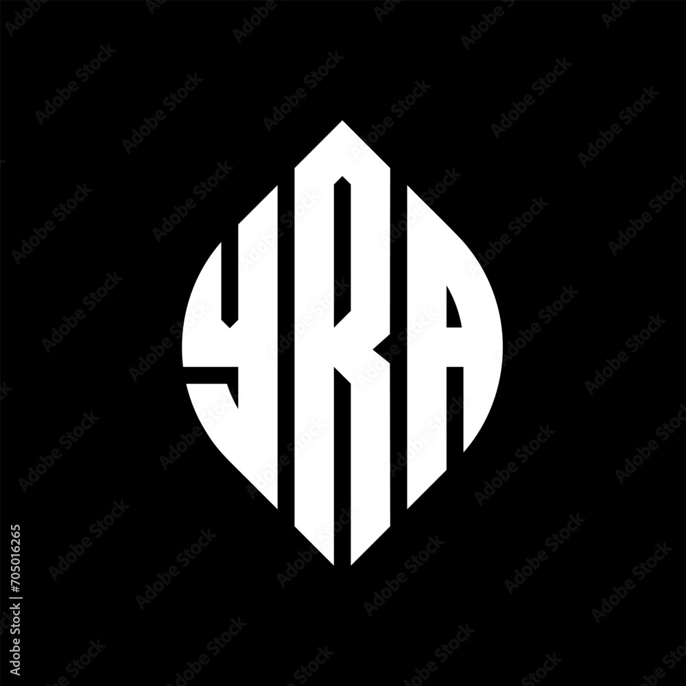 YRA circle letter logo design with circle and ellipse shape. YRA ellipse letters with typographic style. The three initials form a circle logo. YRA circle emblem abstract monogram letter mark vector. YRA circle letter logo design with circle and ellipse shape. YRA ellipse letters with typographic style. The three initials form a circle logo. YRA circle emblem abstract monogram letter mark vector.