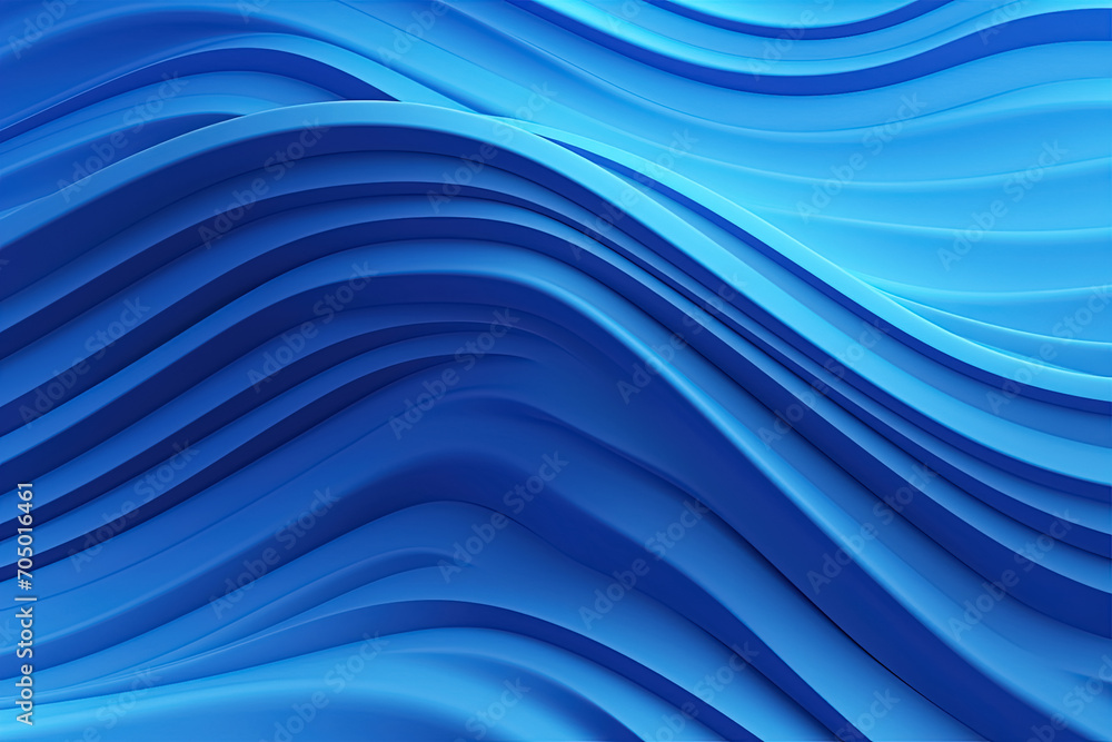 3d blue abstract wavy background. Generative Ai 3d blue abstract wavy background. Generative Ai