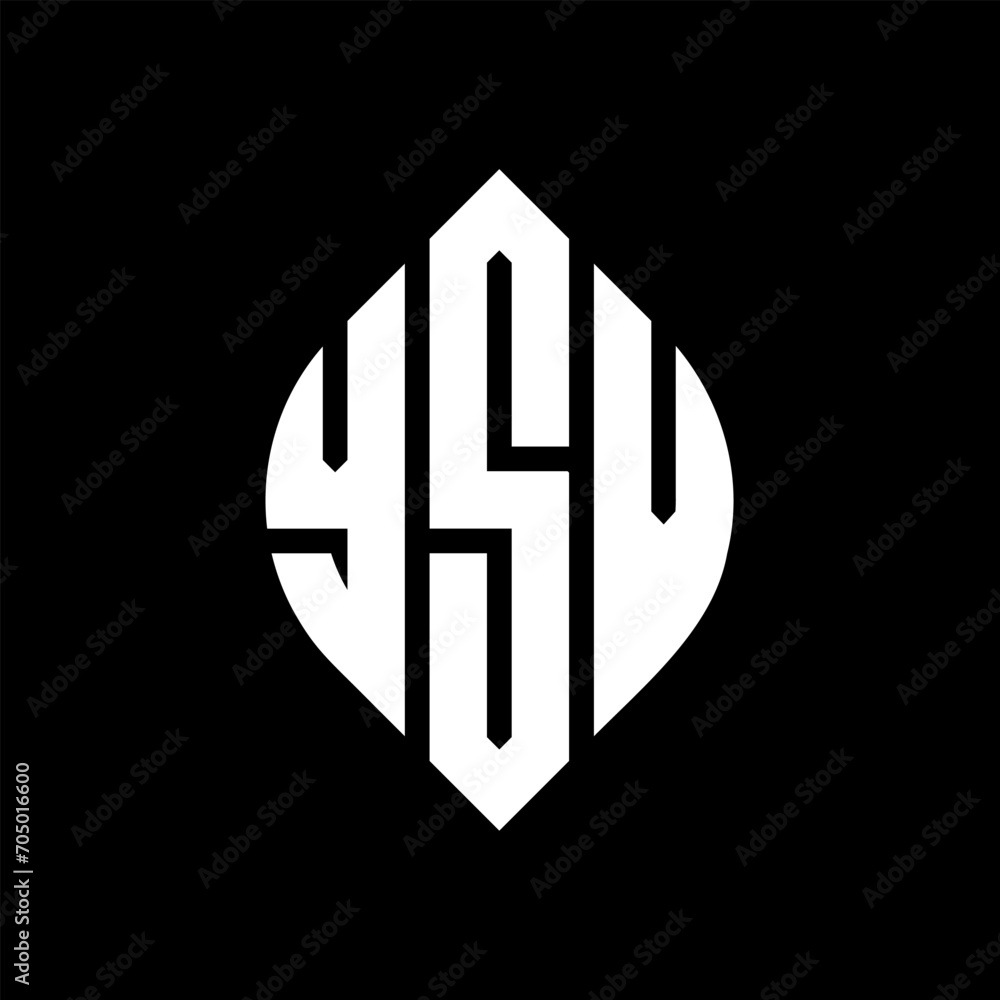 YSV circle letter logo design with circle and ellipse shape. YSV ellipse letters with typographic style. The three initials form a circle logo. YSV circle emblem abstract monogram letter mark vector. YSV circle letter logo design with circle and ellipse shape. YSV ellipse letters with typographic style. The three initials form a circle logo. YSV circle emblem abstract monogram letter mark vector.