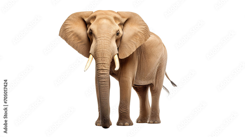Obraz premium Elephant isolated on a transparent background