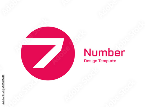 Number 7 logo icon design template elements Free Download Number 7 logo icon design template elements - GFXLoad