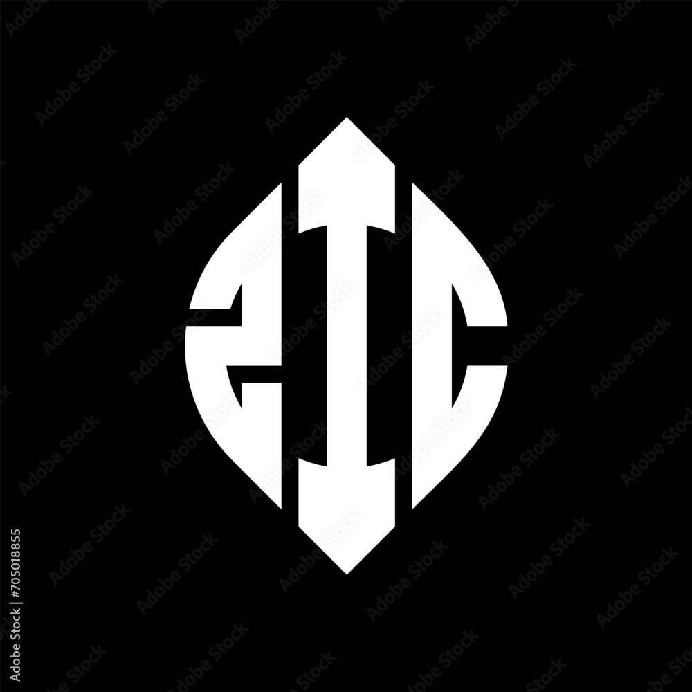 ZIC circle letter logo design with circle and ellipse shape. ZIC ellipse letters with typographic style. The three initials form a circle logo. ZIC circle emblem abstract monogram letter mark vector. ZIC circle letter logo design with circle and ellipse shape. ZIC ellipse letters with typographic style. The three initials form a circle logo. ZIC circle emblem abstract monogram letter mark vector.