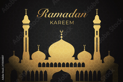 Ramadhan background, Eid al-Fitr background, Islamic new year background greeting card
