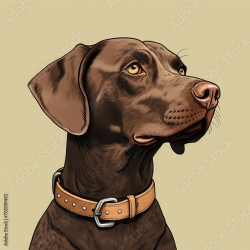 A brown dog portrait