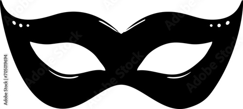 Venetian mask vector clipart outline