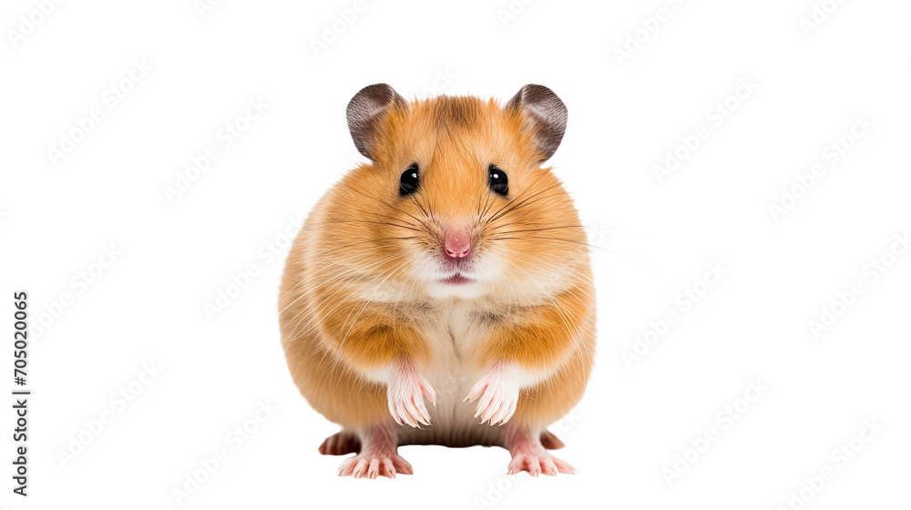Hamster isolated on a transparent background