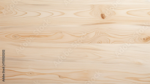 top view of empty beige wooden surface with copy space photo