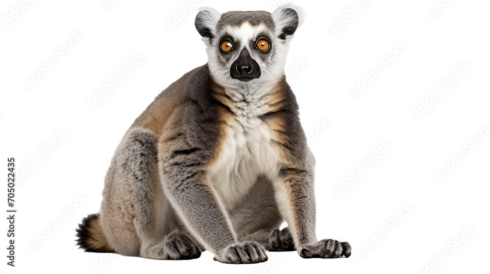 Lemur isolated on a transparent background