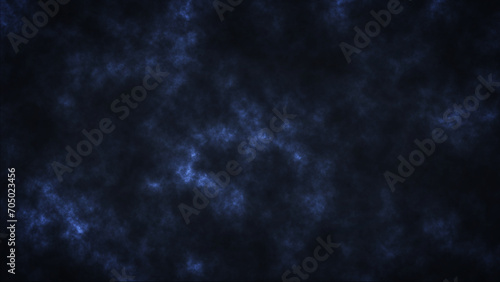 Night sky nebula, clouds, dark blue