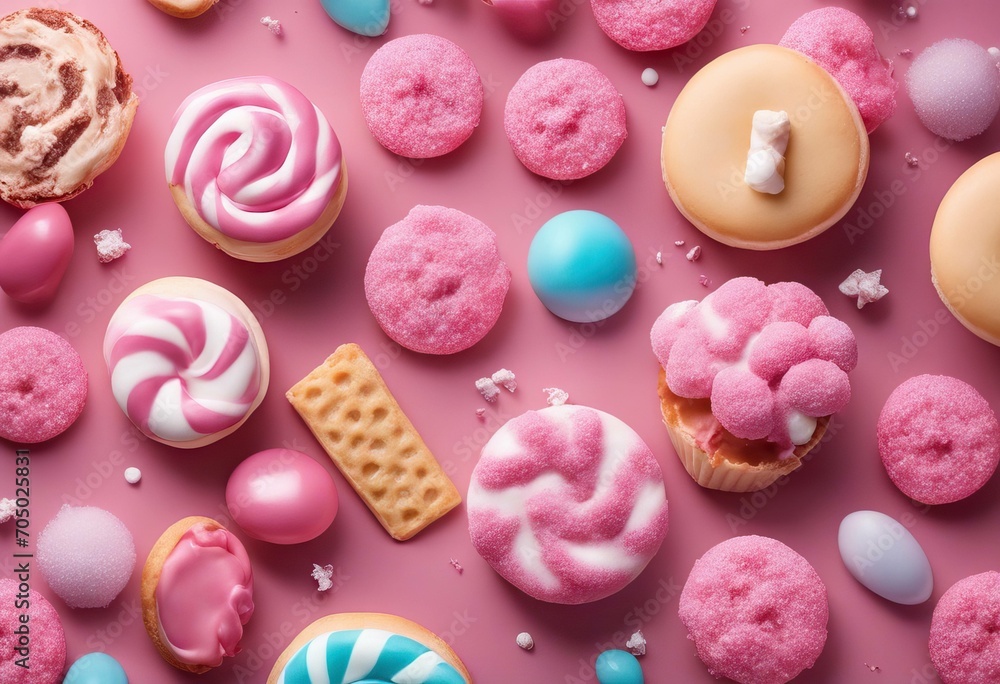 Set of bakery candy cotton candy ice cream flyers stock illustrationBackgrounds Candy Cotton Candy Ice Cream Flyer