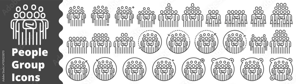 People Icons Line Work Group Team Vector Set , Person , partner, Worker Employee People Icons Line Work Group Team Vector Set , Person , partner, Worker Employee