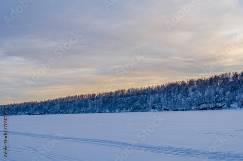 winter landscape with snow © lex_geodez