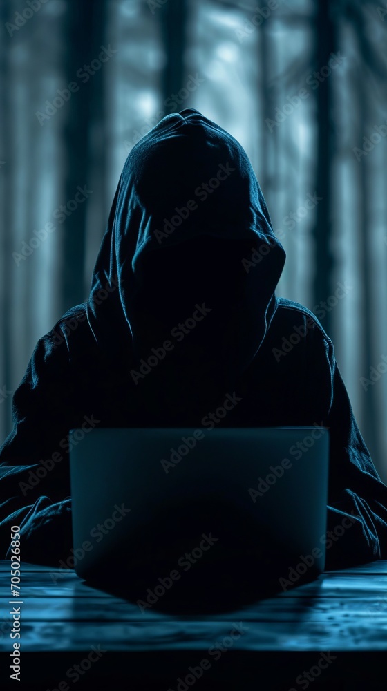 Person Sitting at Table With Laptop Person Sitting at Table With Laptop