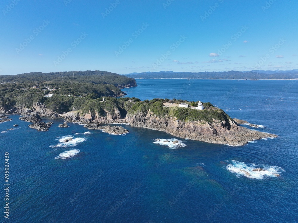 Fototapeta premium 和歌山県最南端の紀伊大島 ドローン空撮