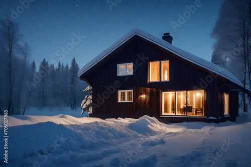 house in the snow © Zoraiz