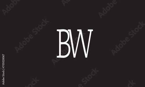 BW, WB, W, B Abstract Letters Logo Monogram 