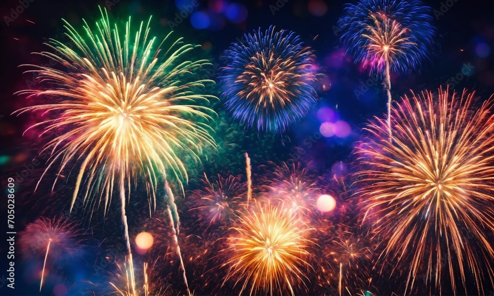 fireworks in the night sky fireworks in the night sky