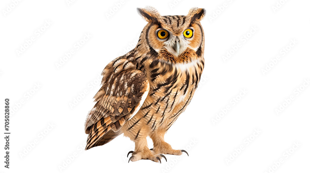 Owl isolated on a transparent background Owl isolated on a transparent background