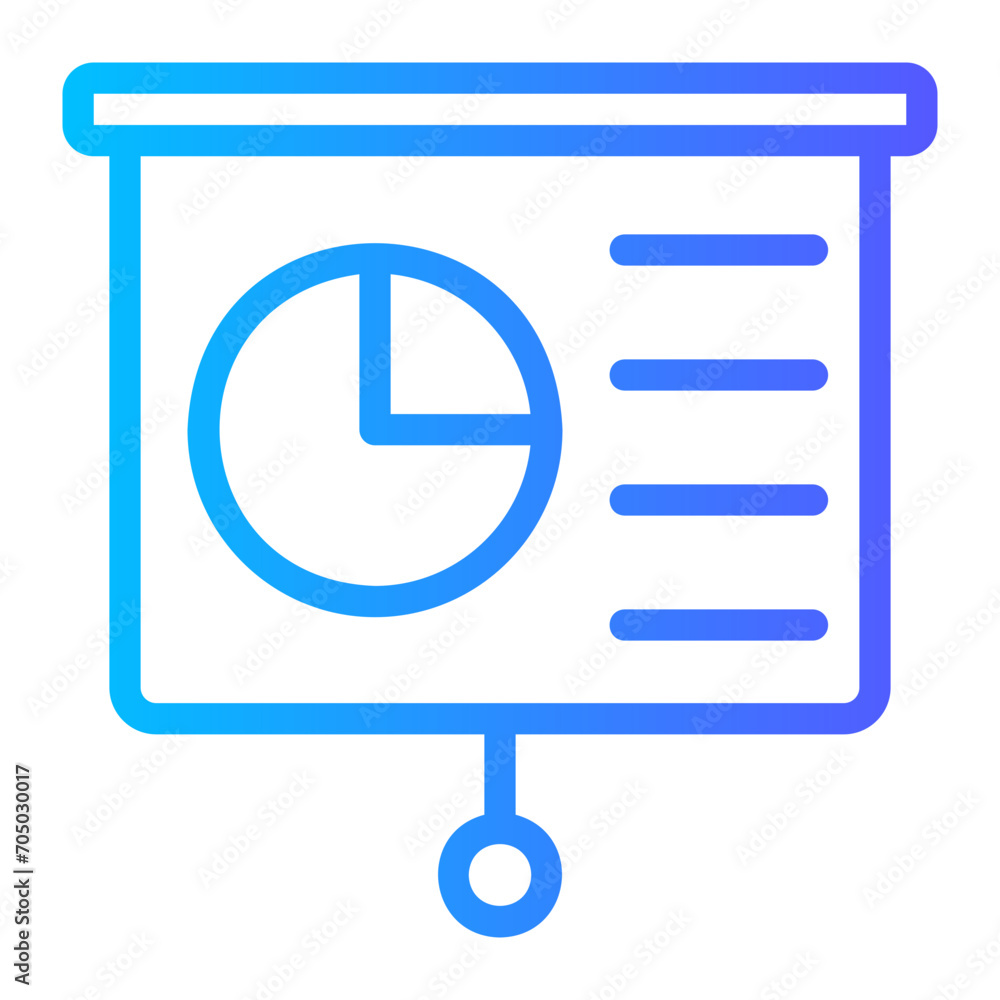 presentation gradient icon presentation gradient icon