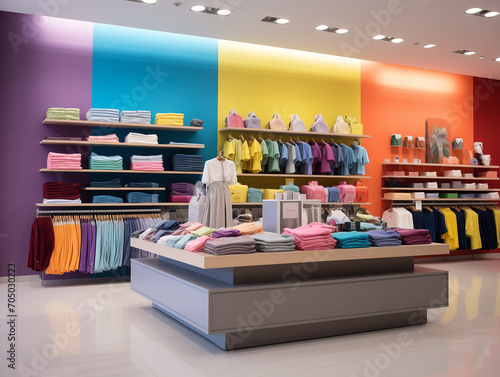 Creative colorful Shop display