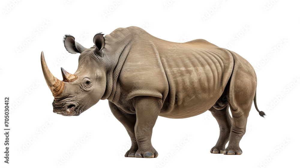 Rhino isolated on a transparent background
