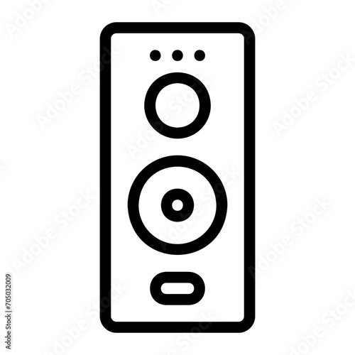 speakers line icon