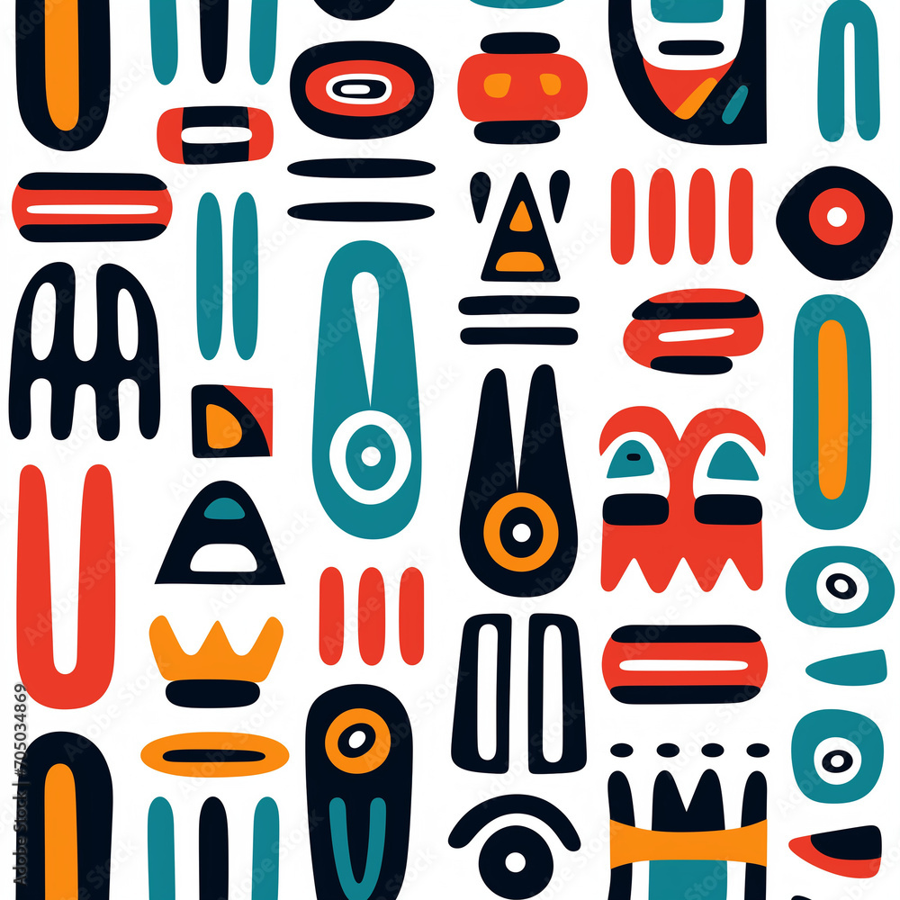 Cute Totem pattern and wallpaper Cute Totem pattern and wallpaper