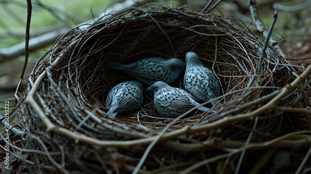 nest with eggs