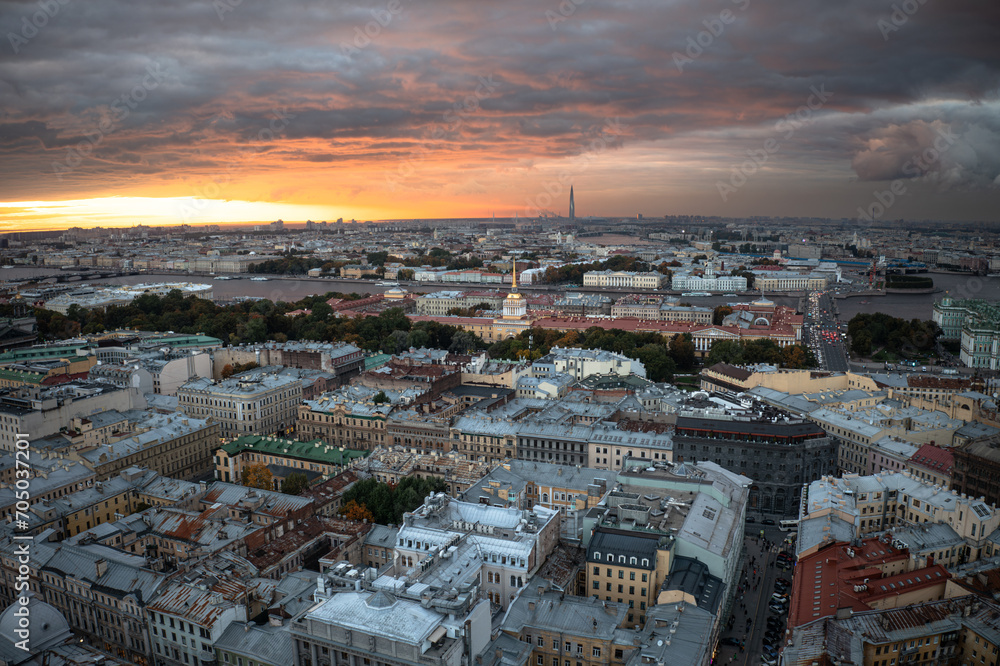 Admiralty building in St. Petersburg. August 2023