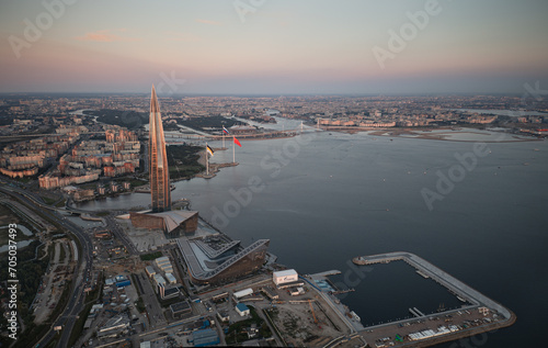 View of Lakhta Center, St. Petersburg 2023 photo