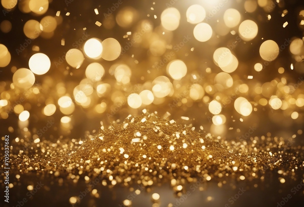 Golden christmas particles and sprinkles for a holiday celebration like christmas or new year shiny Golden christmas particles and sprinkles for a holiday celebration like christmas or new year shiny