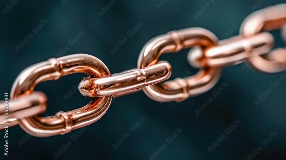 Close Up of Gold Chain on Black Background Close Up of Gold Chain on Black Background
