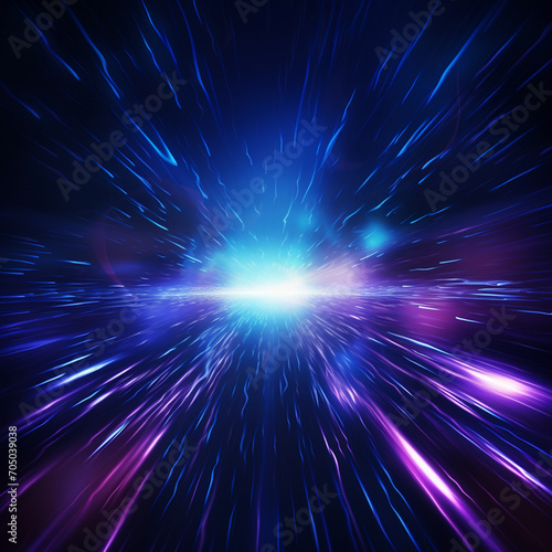 abstract blue background with star