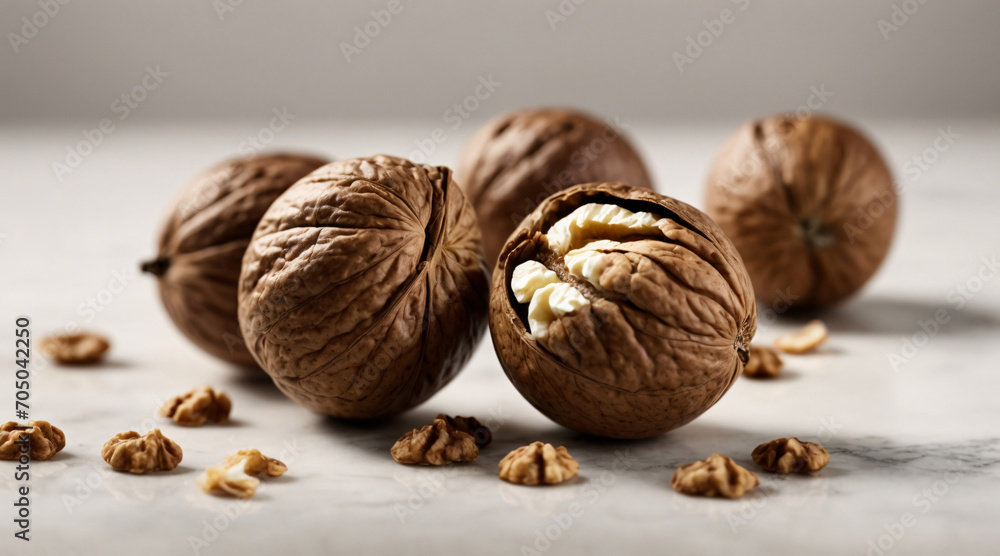 primo piano di noci e schiaccianoci