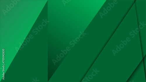 Simple green geometric animated background photo