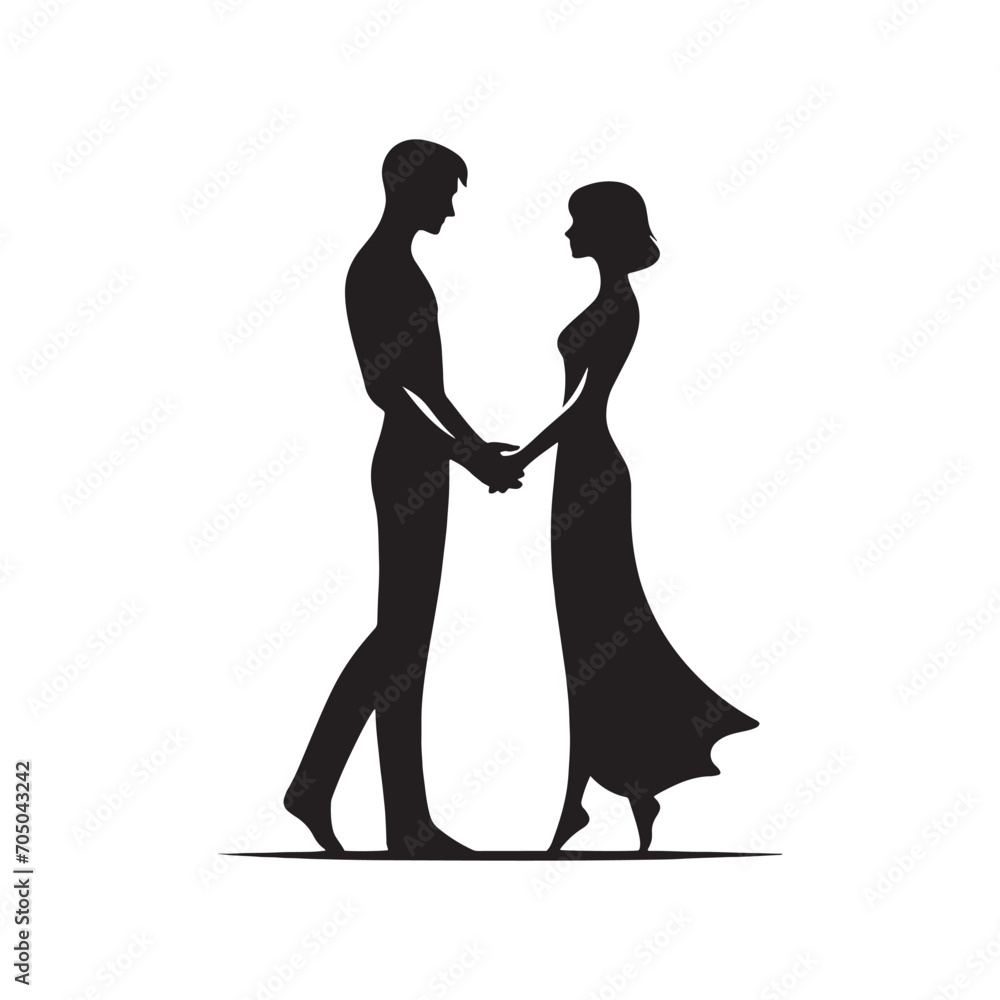 Couple Vector - Starry Nightfall Embrace: Enchanting Silhouette of Couple Holding Hands - Holding Hand Couple Silhouette - Valentine Vector Stock
Couple Vector - Starry Nightfall Embrace: Enchanting Silhouette of Couple Holding Hands - Holding Hand Couple Silhouette - Valentine Vector Stock