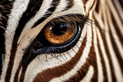Photo of an animal s distinctive markings and textures up close. Generative AI