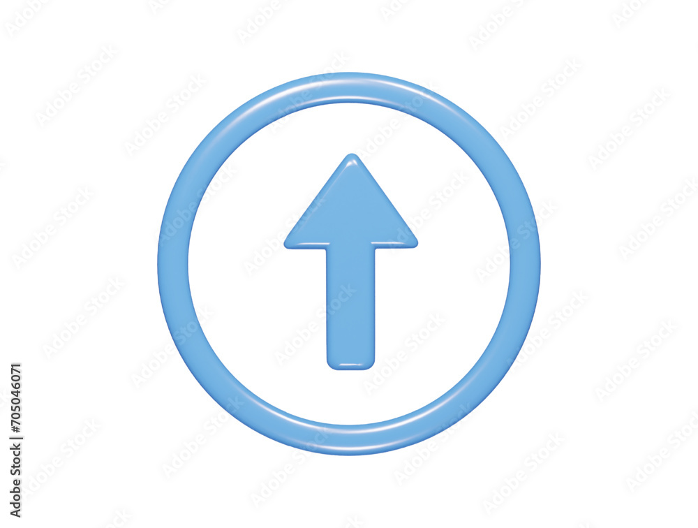 Upload icon 3d render illustration Upload icon 3d render illustration