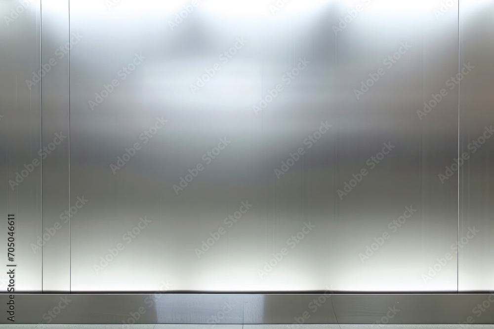 Obraz premium Close-up silver metallic object, abstract background