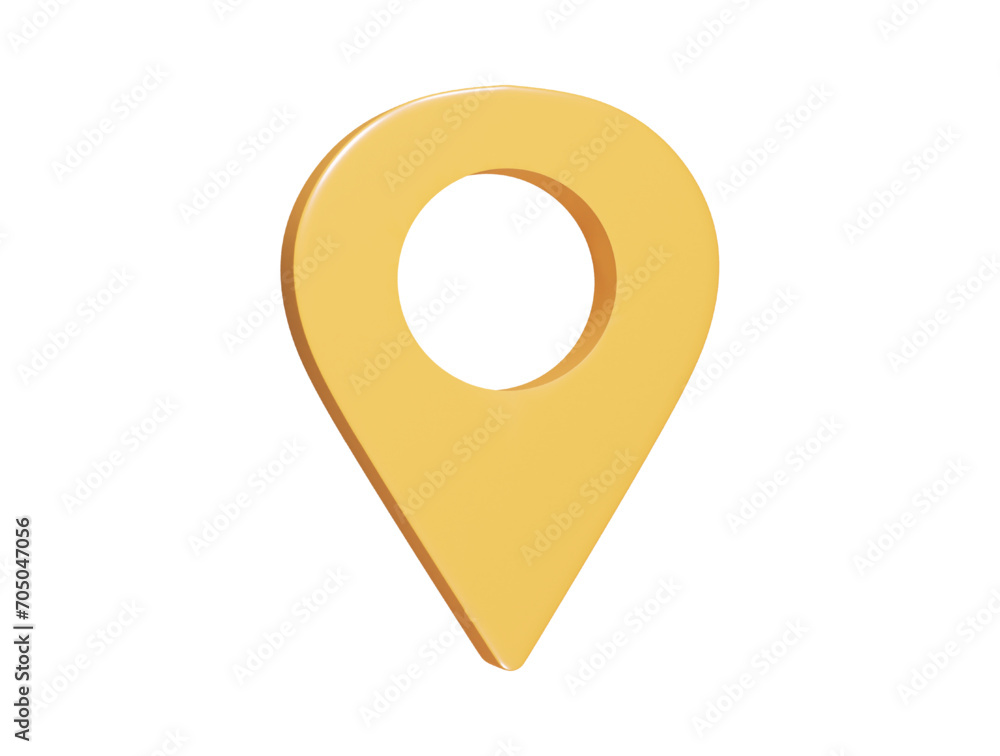 Location icon 3d render illustration Location icon 3d render illustration